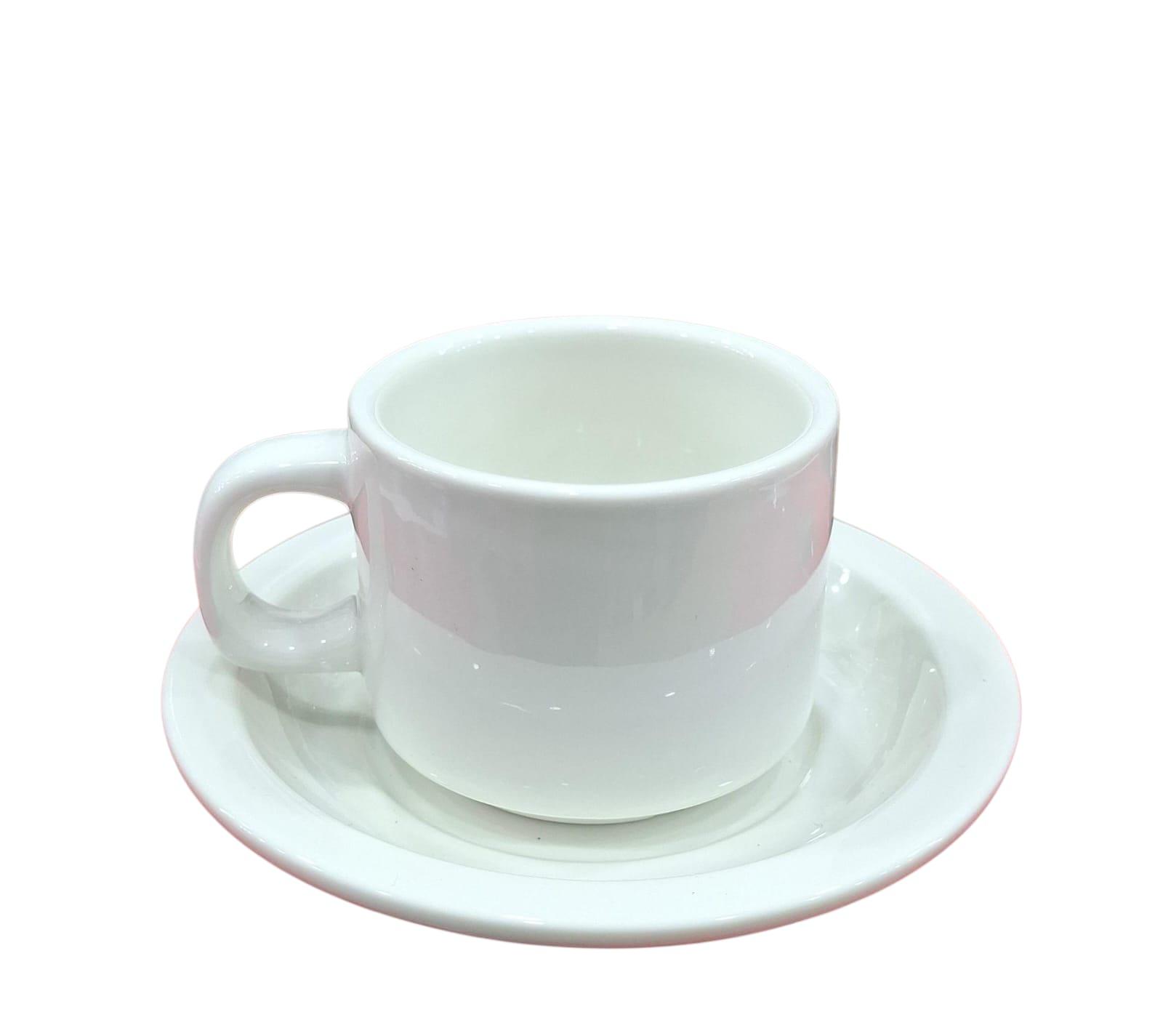 TAZA CAFE+PLATO CERAMICA RICONY