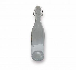 BOTELLA VIDRIO CIERRE HERMETICO 1LTS LISA